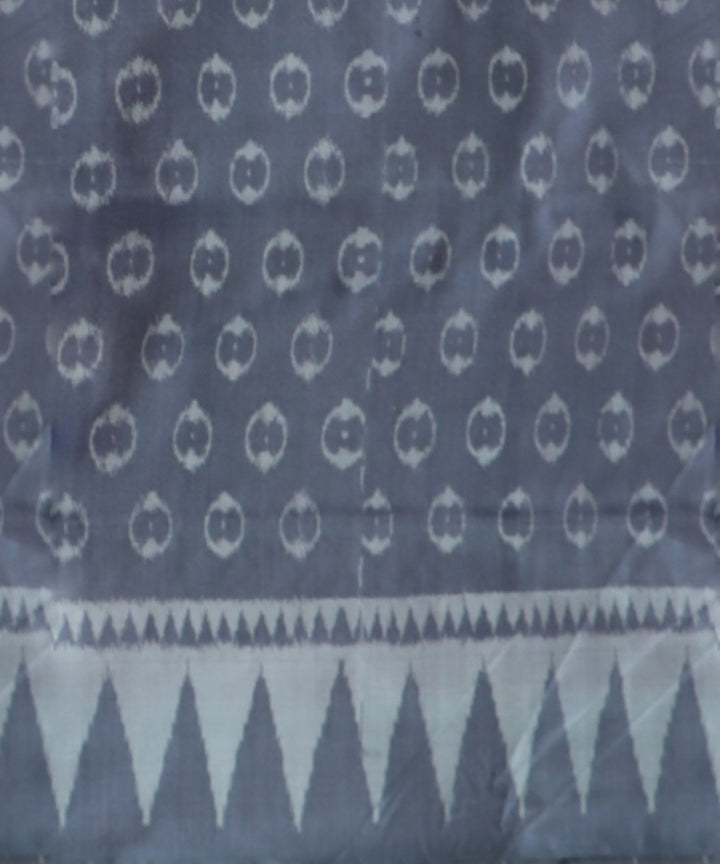 Pink gray silk handloom sambalpuri saree