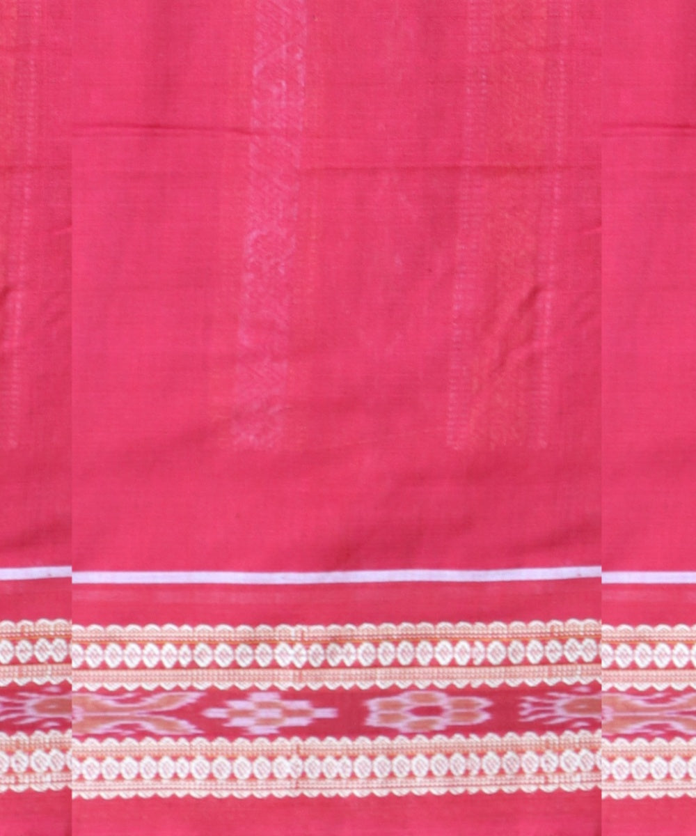 Cyan blue multicolour cotton handloom bomkai saree