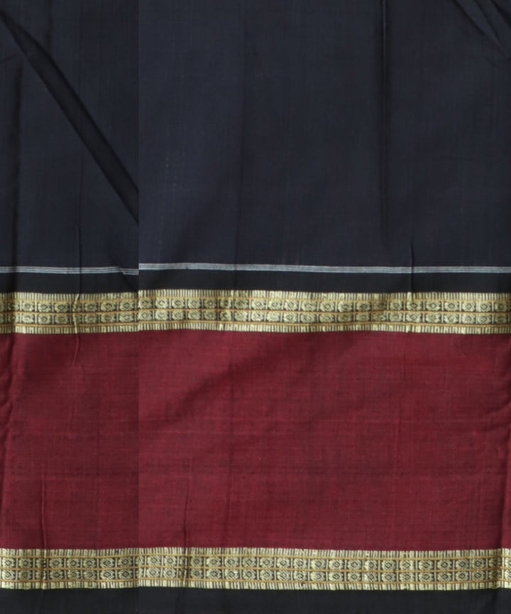 White black cotton handloom nuapatna saree