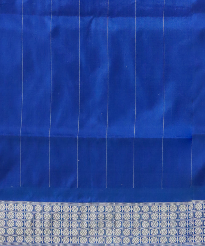 Red dark blue silk handloom sambalpuri saree