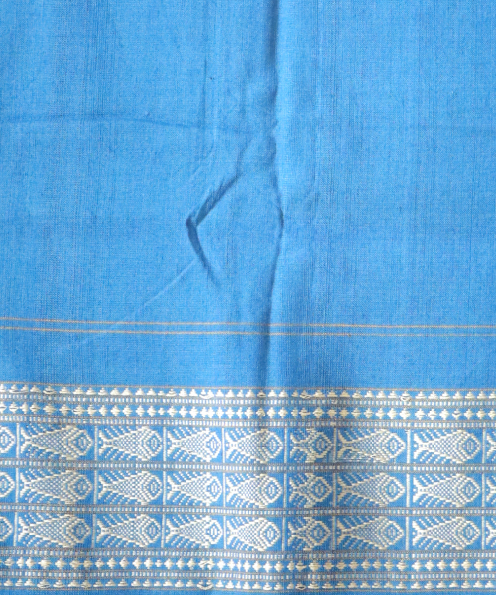 Black denim cotton handloom sambalpuri saree