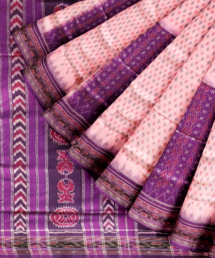 Multicolor deep liac cotton handloom sambalpuri saree