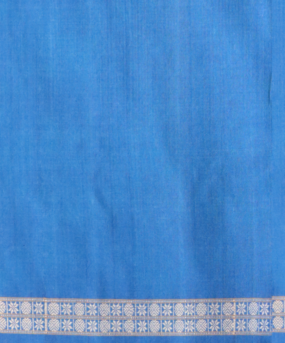 Multicolor denim cotton handloom sambalpuri saree