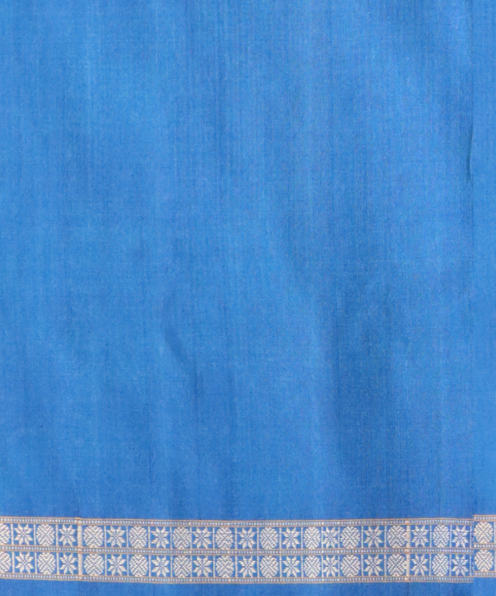 Multicolor denim cotton handloom sambalpuri saree