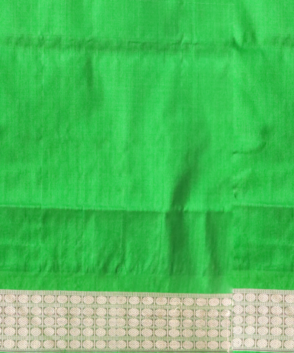 Black dark green silk handloom sambalpuri saree