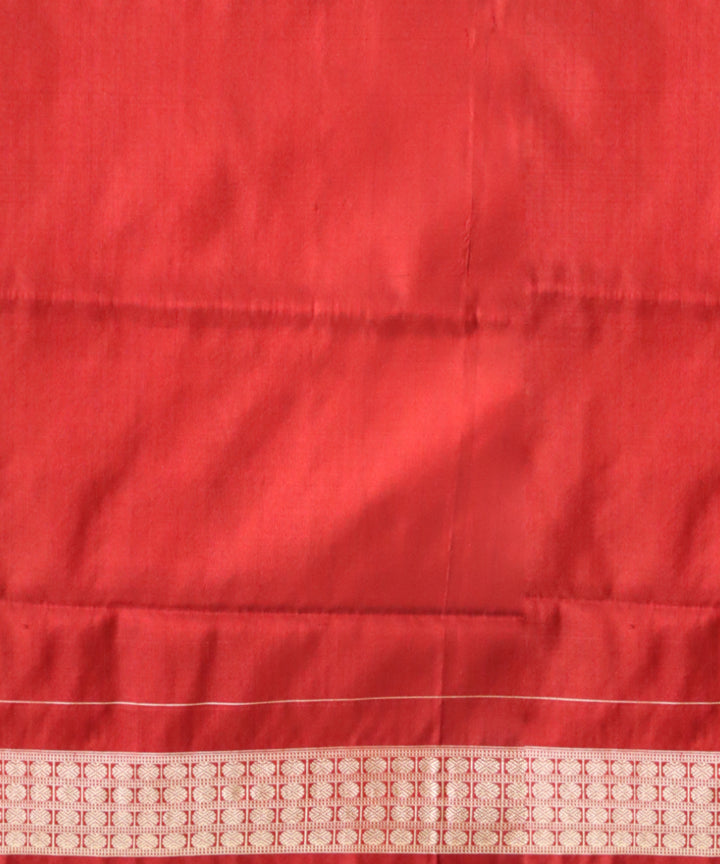 Dark green maroon silk handloom sambalpuri saree
