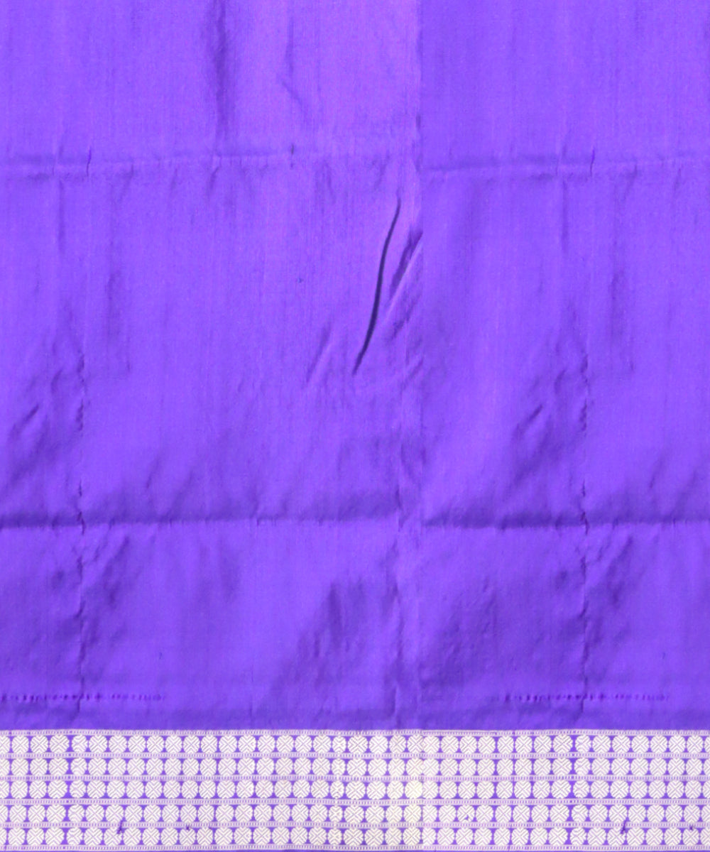 Multicolor dark blue silk handloom bomkai saree