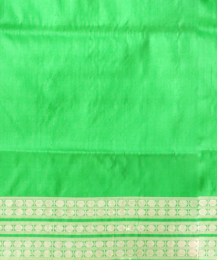 Red forest green silk handloom sambalpuri saree
