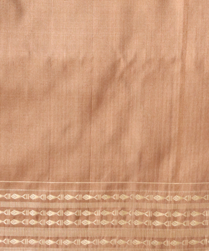 Beige french beige silk handloom sambalpuri saree