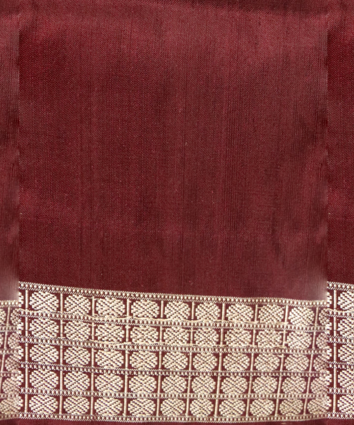 Lime green coffee silk handloom sambalpuri saree