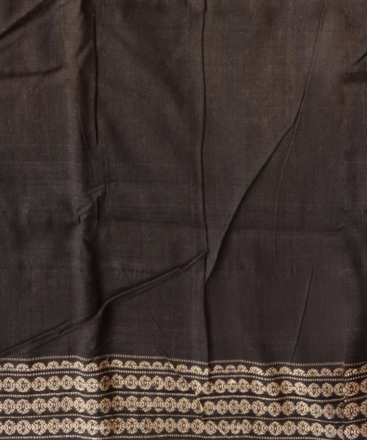 Multicolor black handloom sambalpuri cotton saree