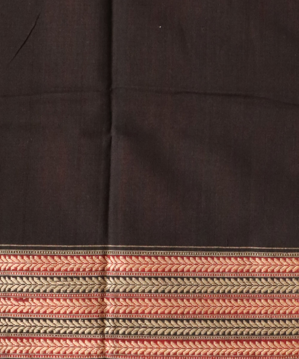 Red black cotton handloom sambalpuri saree