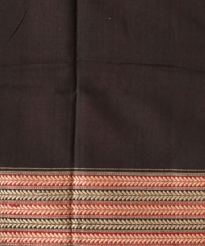 Red black cotton handloom sambalpuri saree