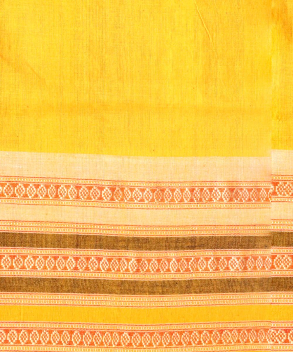 Cyan blue multicolour cotton handloom sonepur saree