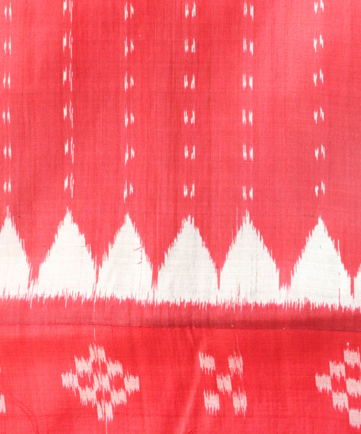 Black dark red silk handloom nuapatna saree