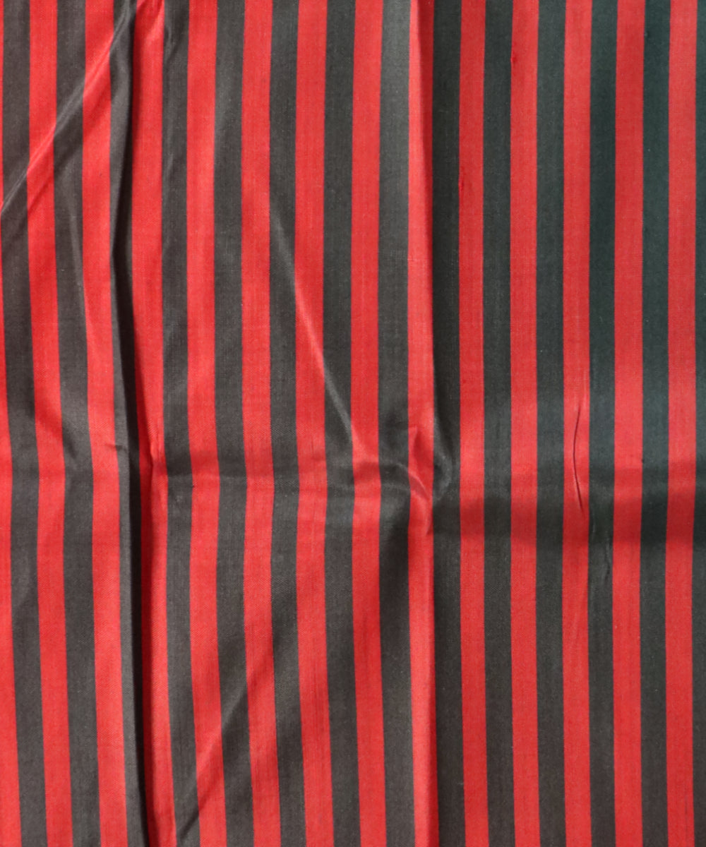 Maroon black silk handloom nuapatna saree