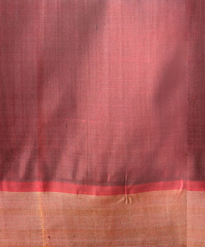 Multicolor golden silk handloom nuapatna saree