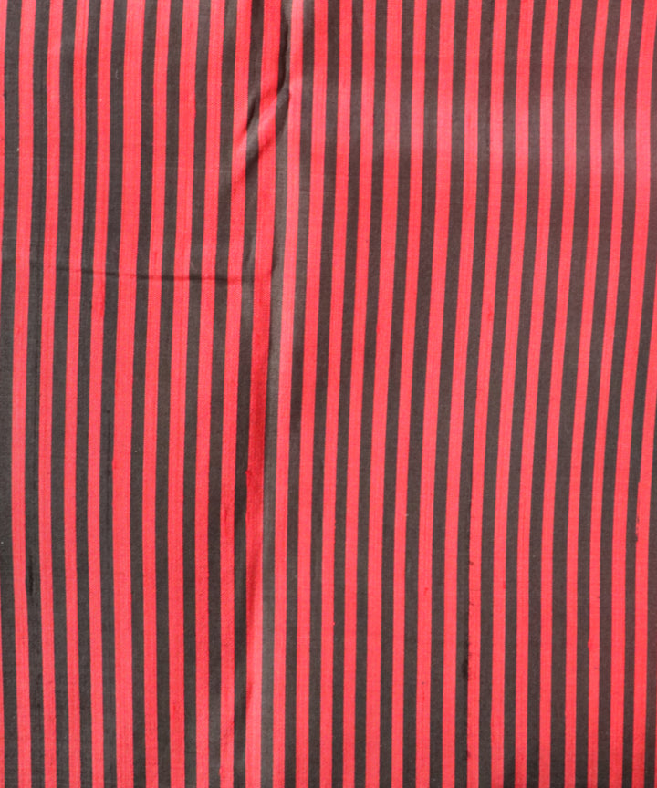 Black black bean silk handloom khandua saree