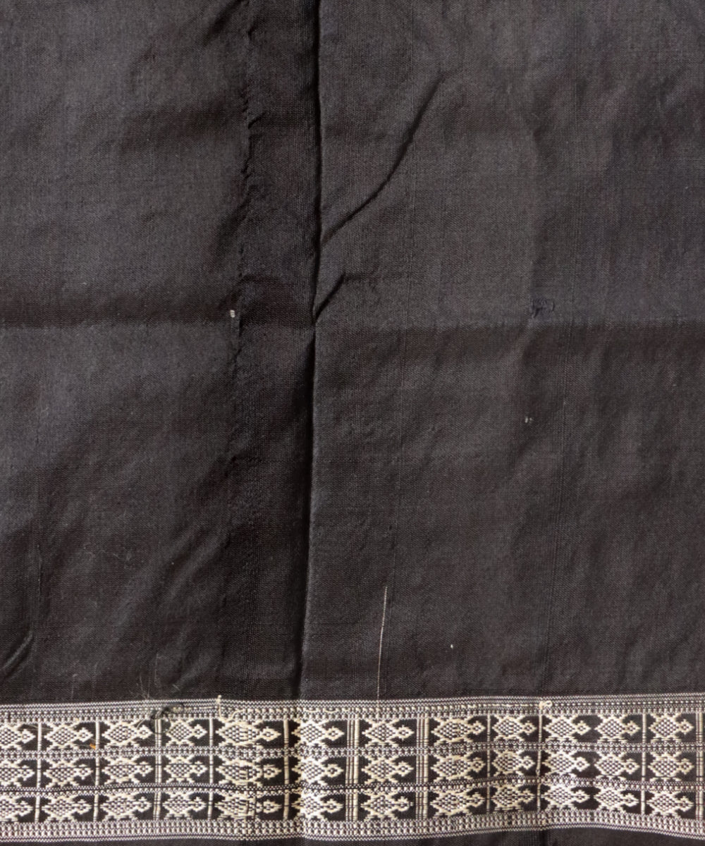 Byzantium black dolabedi silk handloom bomkai saree