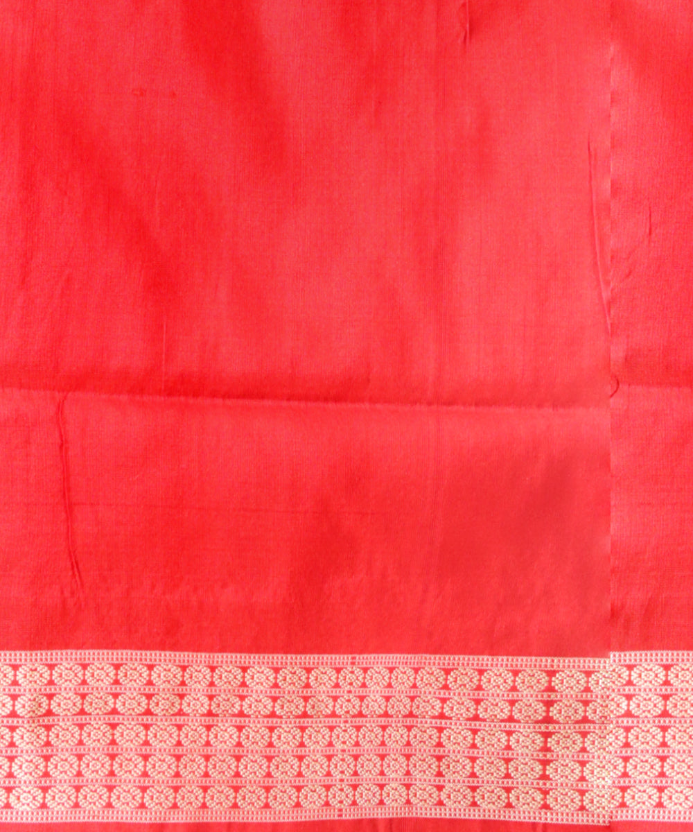 Black dark red handloom silk sambalpuri saree