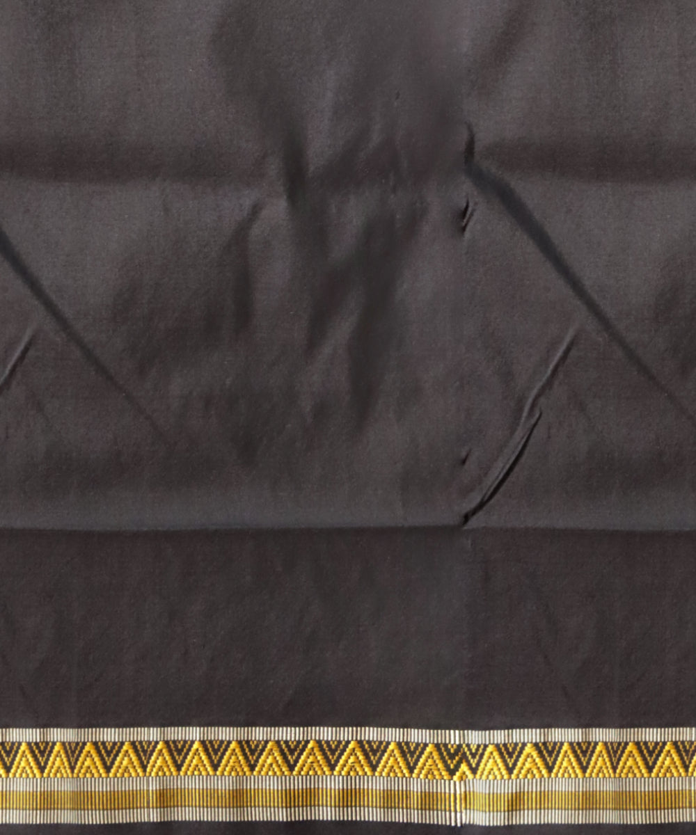 Egyptian blue black patli silk handloom bomkai saree