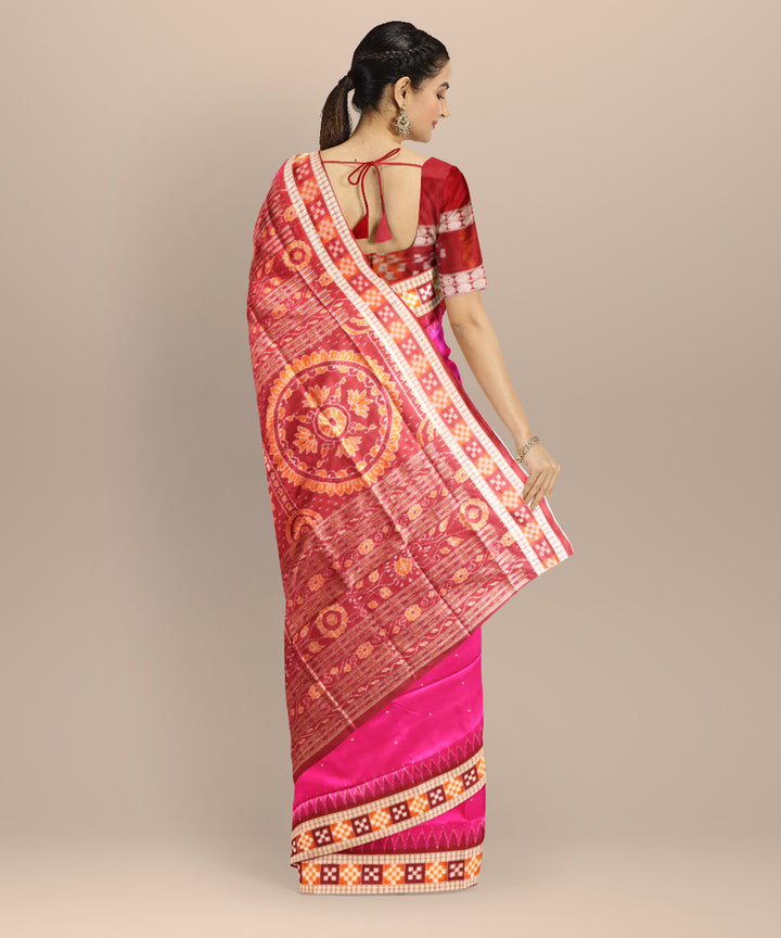 Purple coffee silk handloom sambalpuri saree