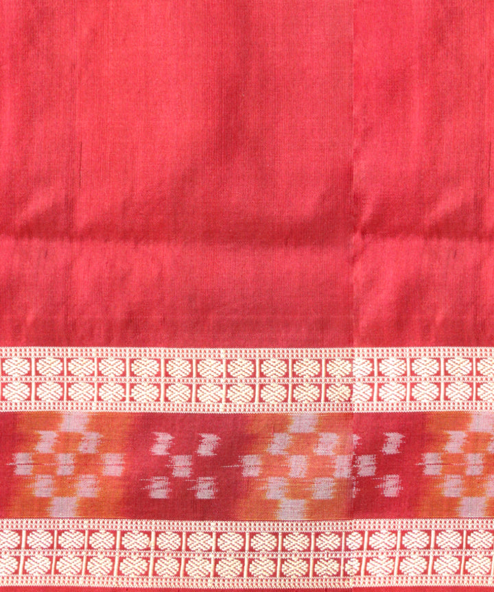 Yellow black silk handloom sambalpuri saree