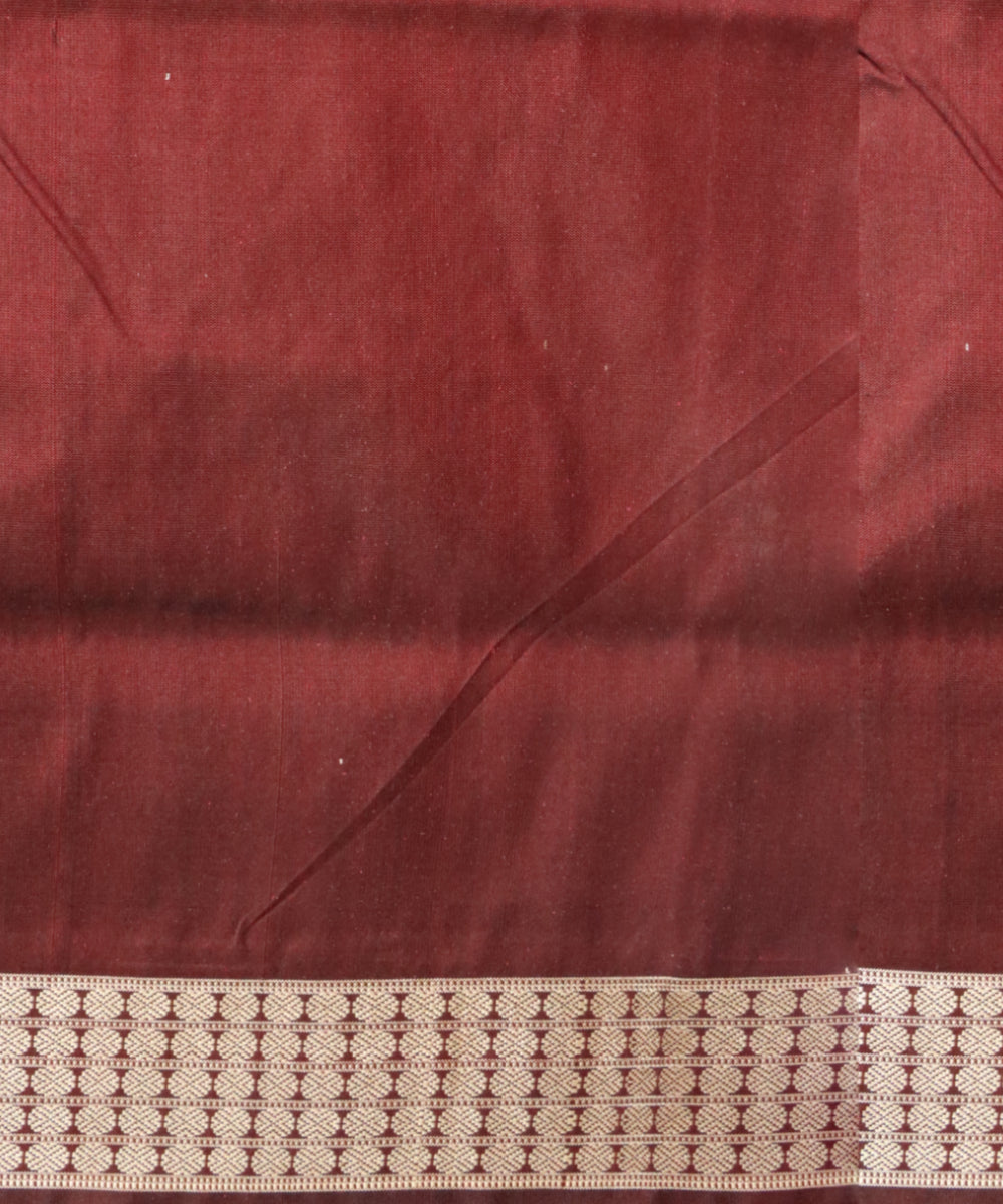 Black coffee silk handloom bomkai saree