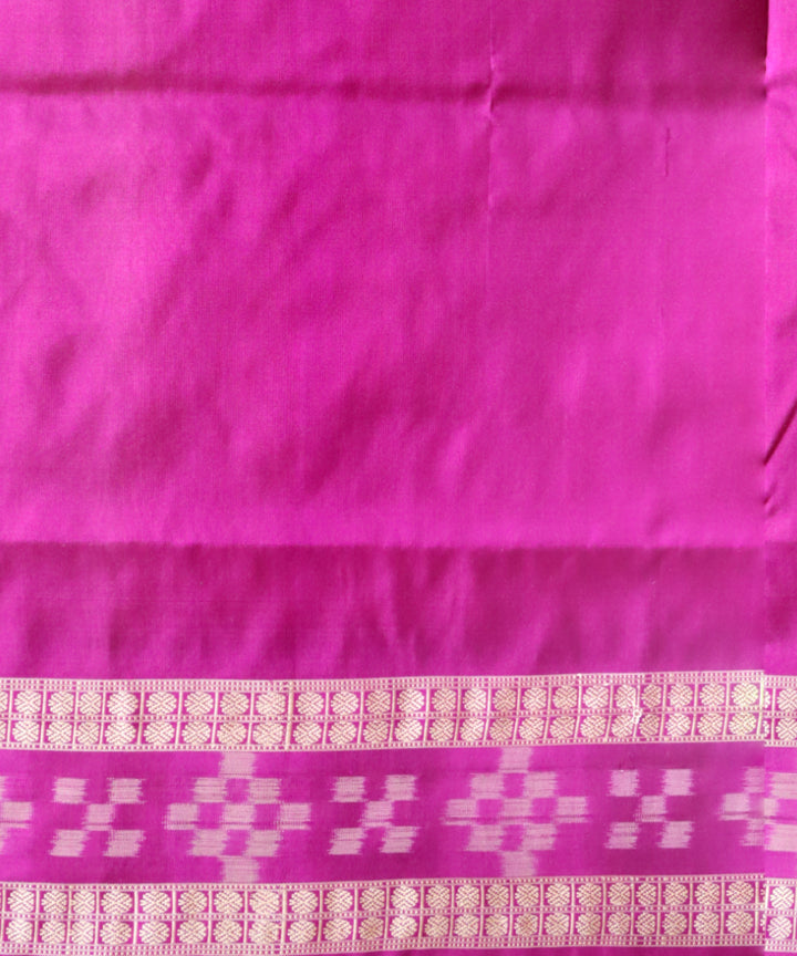 Red byzantine silk handloom bomkai saree