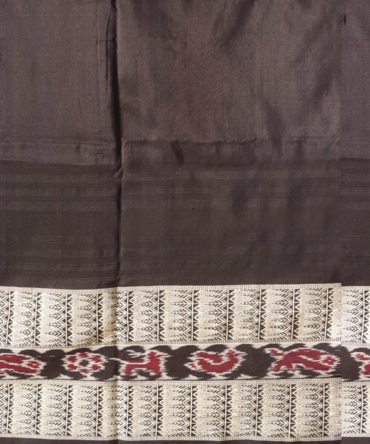 Multicolor black silk handloom sambalpuri saree