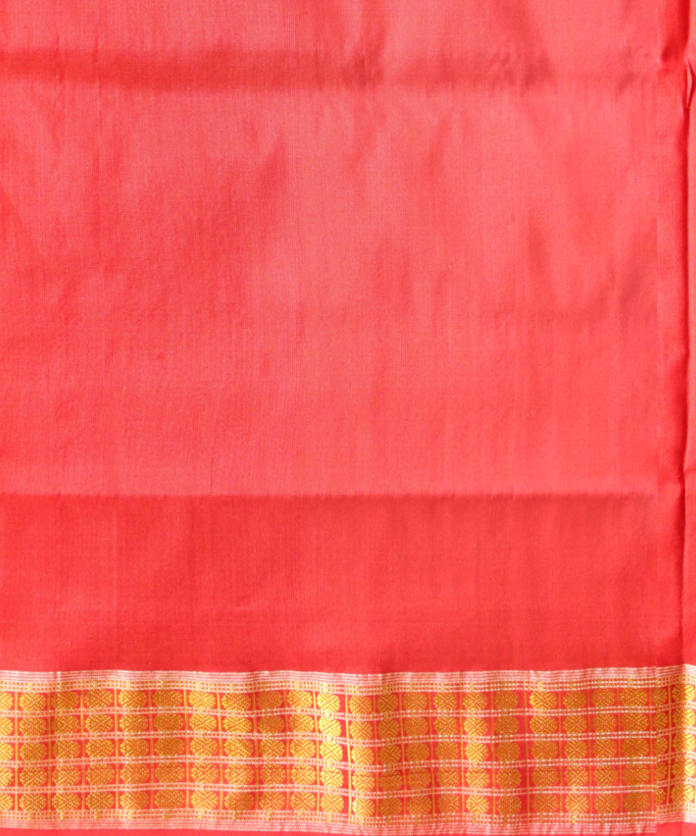 Multicolour half tissue silk handloom sambalpuri saree