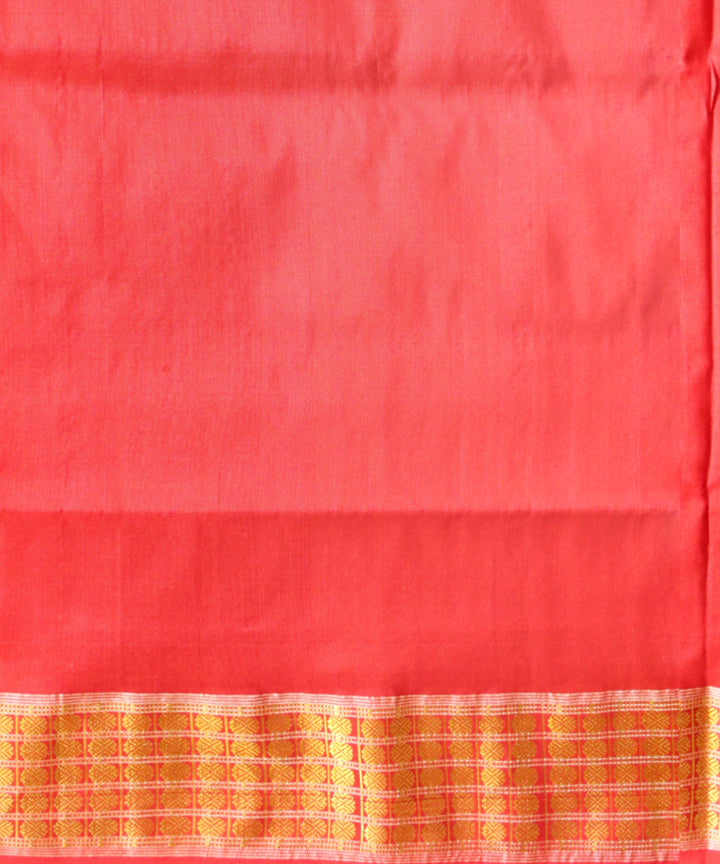 Multicolour half tissue silk handloom sambalpuri saree