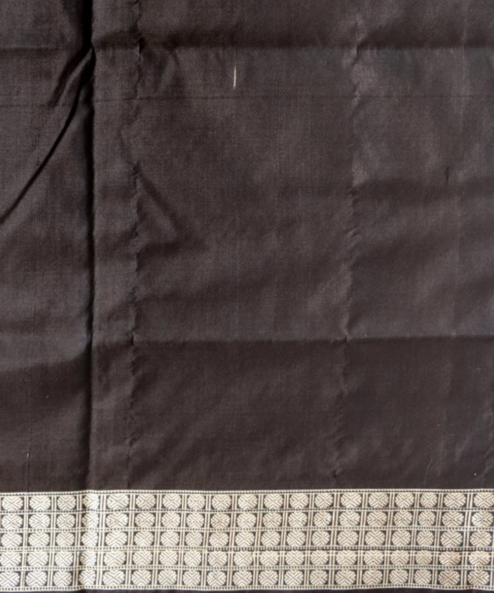 White black ashwini silk handloom sambalpuri saree