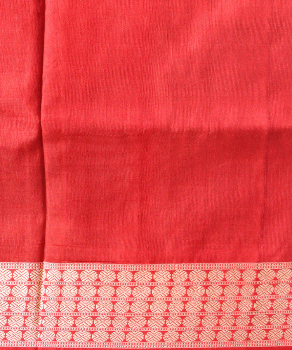 Black dark red handloom sambalpuri silk saree