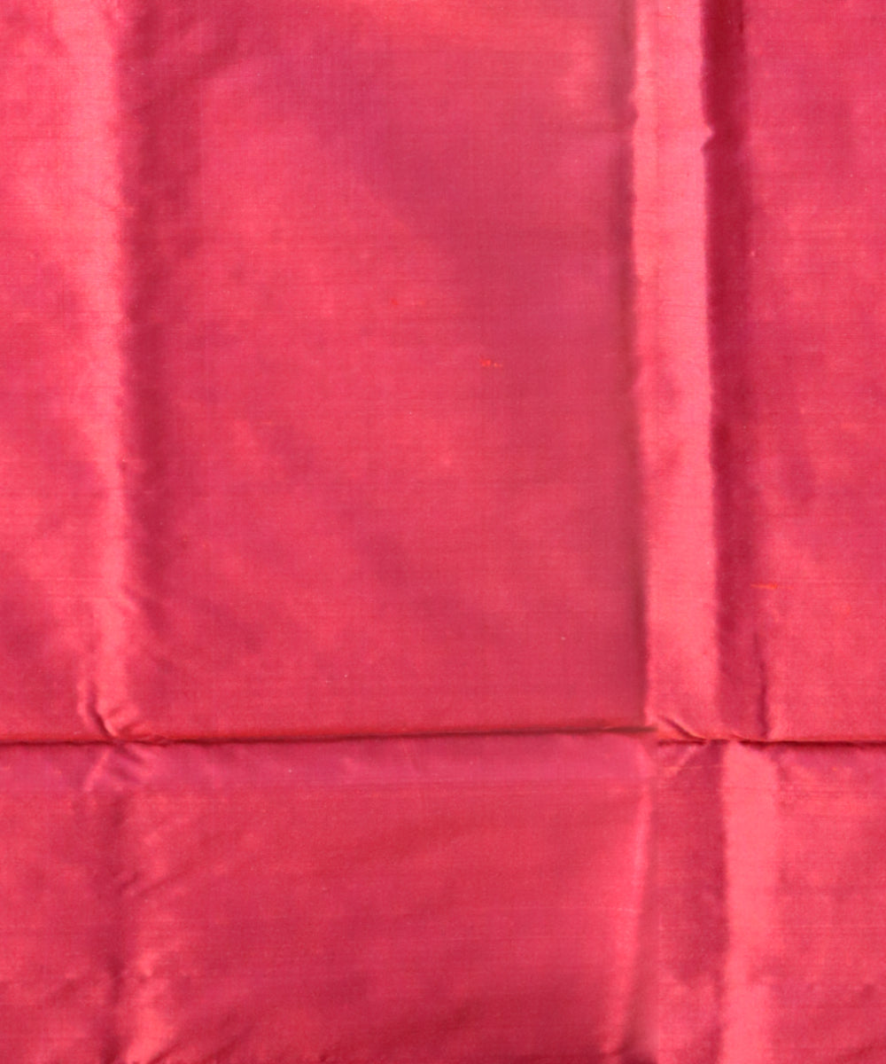 Pink maroon silk handloom sambalpuri saree