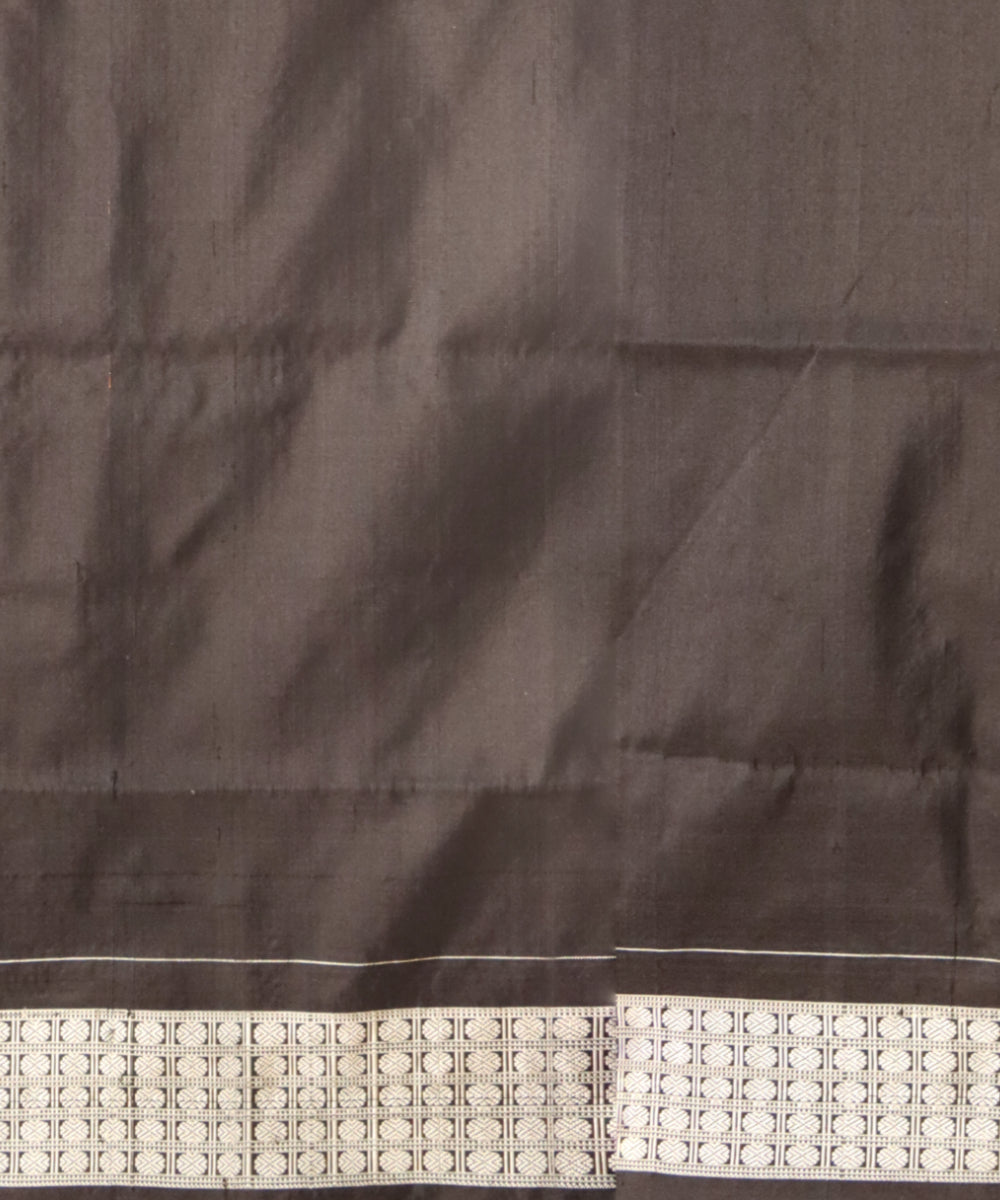 Red black silk handloom sambalpuri saree