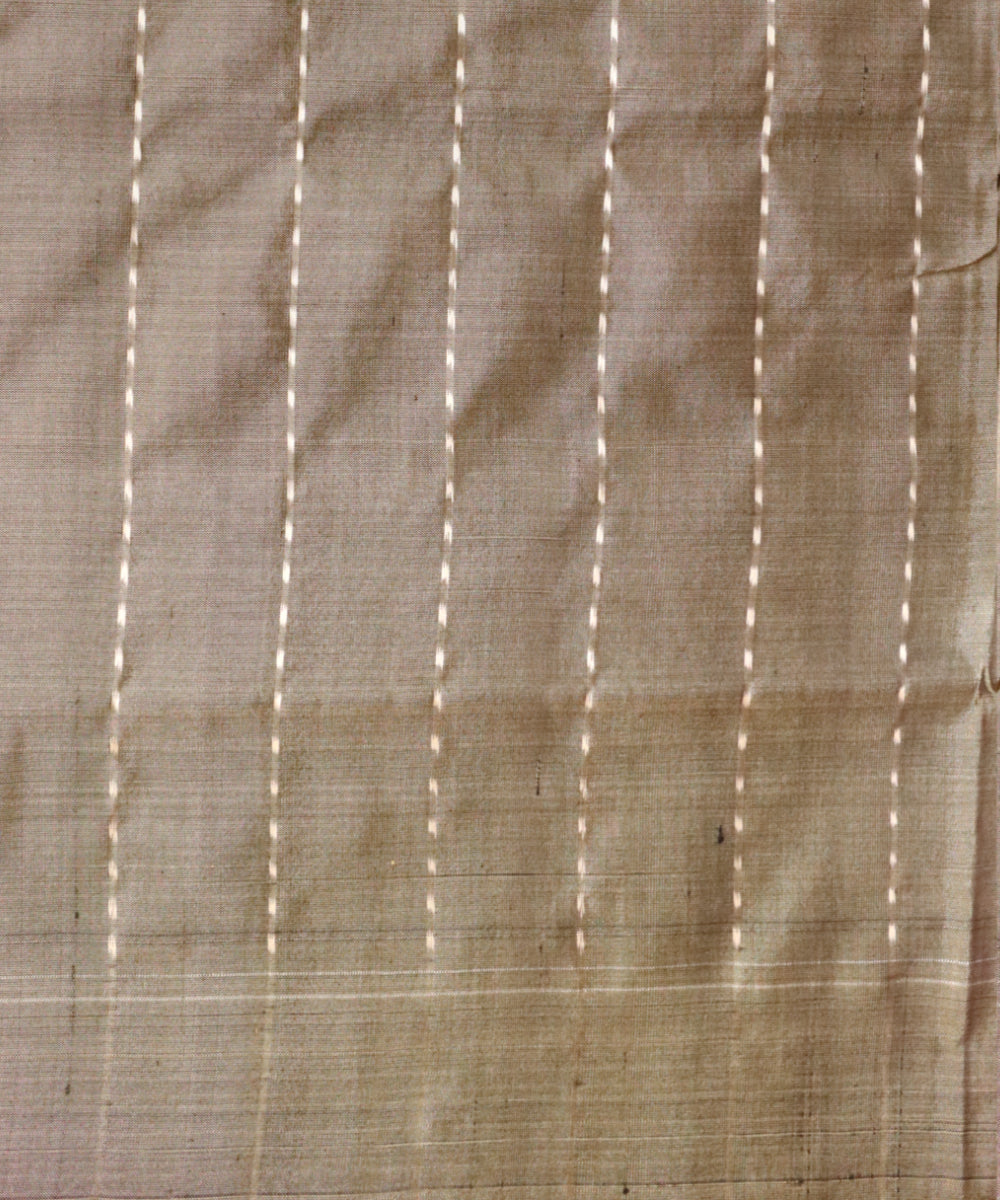 Beige artichoke silk handloom sambalpuri saree