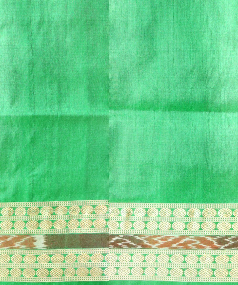 Purple deep green silk handloom sambalpuri saree