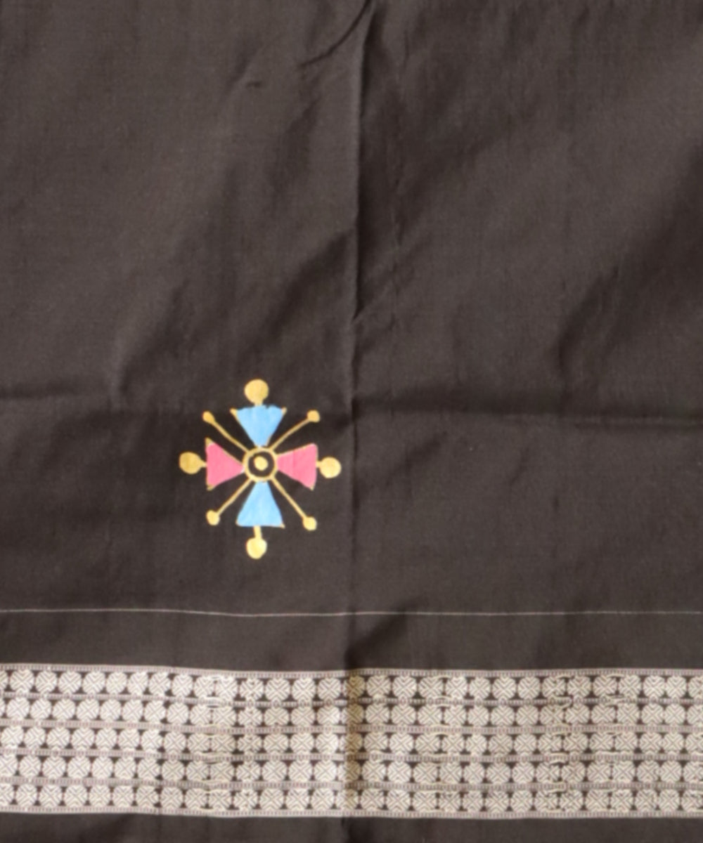 Black silk handloom sambalpuri saree