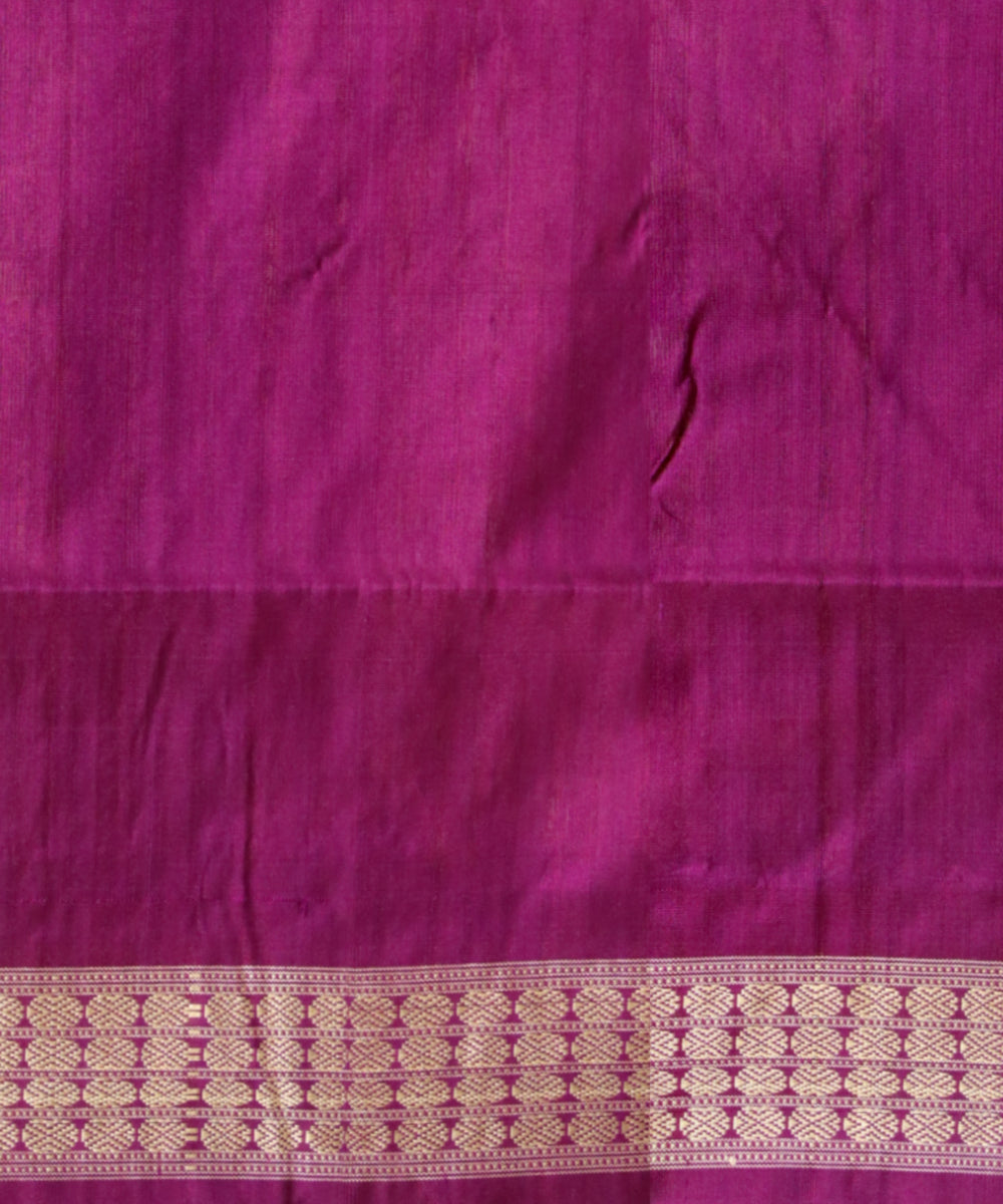 Teal green purple silk handloom sonepur saree