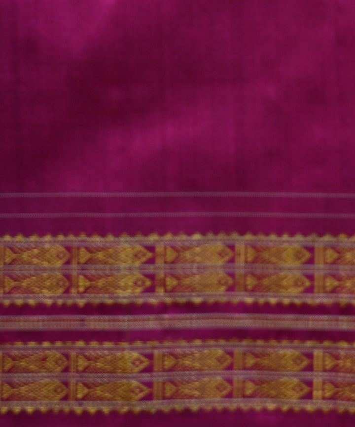 Violet fashion fuchsia silk handloom sambalpuri saree