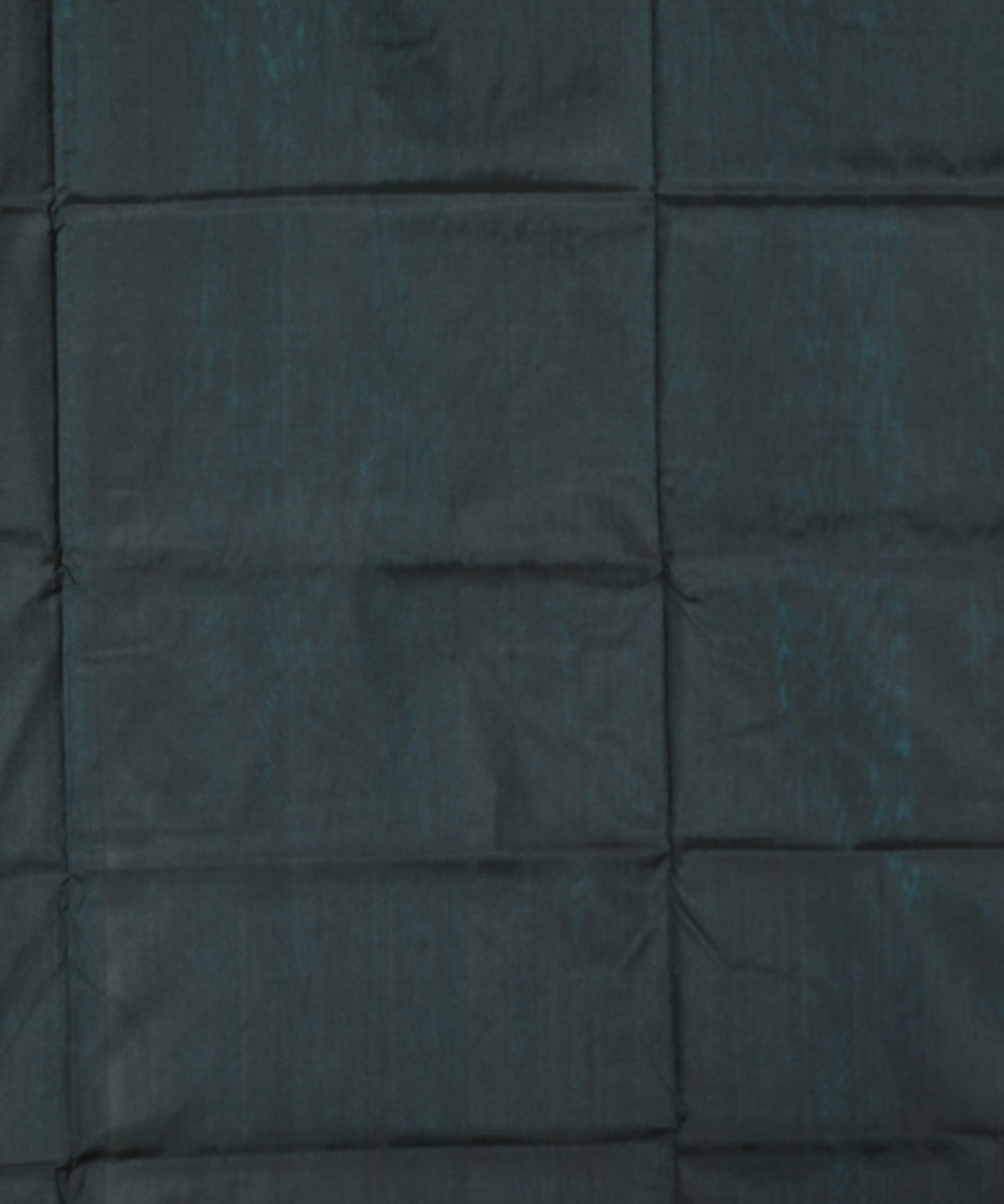 Sky blue black silk handloom bomkai saree