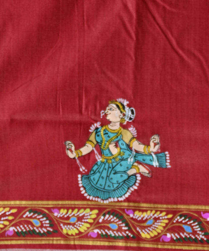Red red silk handloom sambalpuri saree