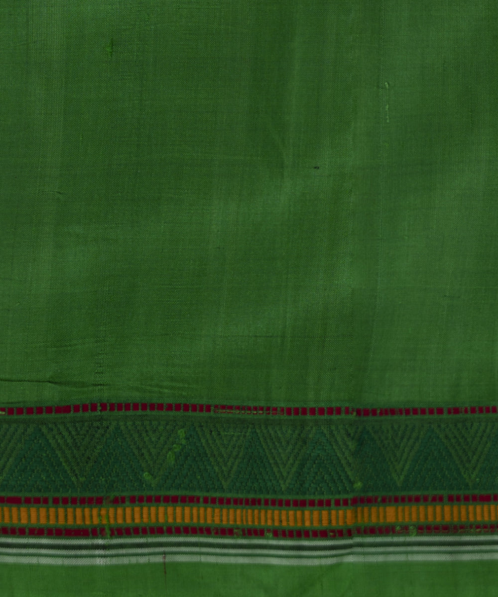 Black forest green silk handloom khandua saree