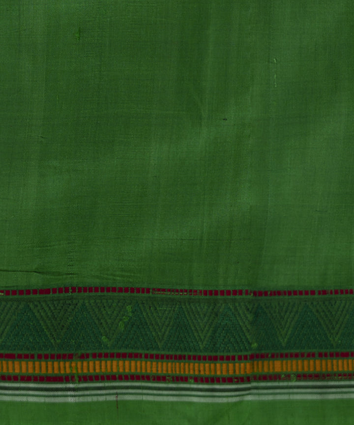 Black forest green silk handloom khandua saree