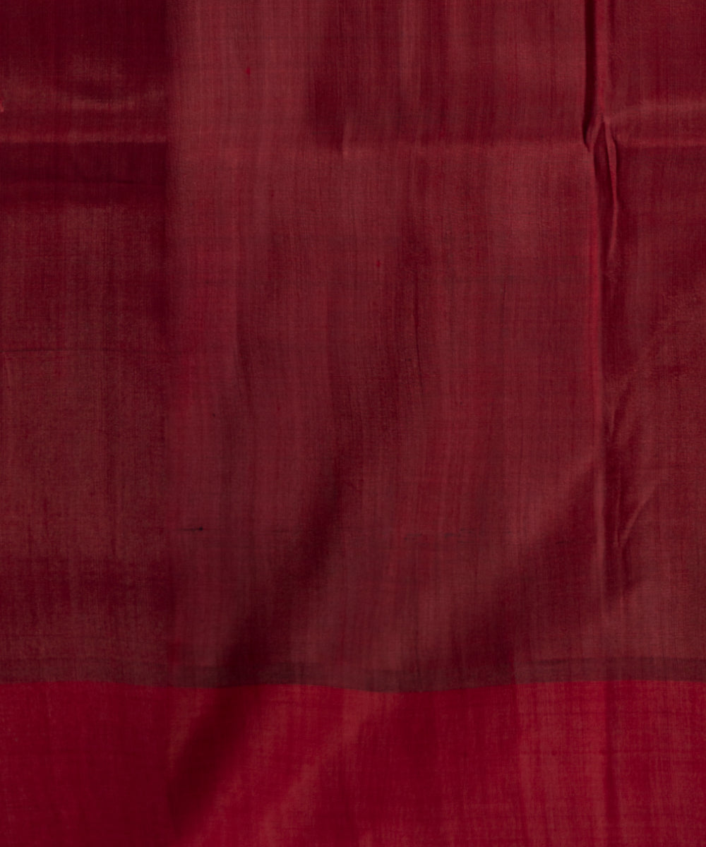 Cyan blue claret silk handloom khandua saree