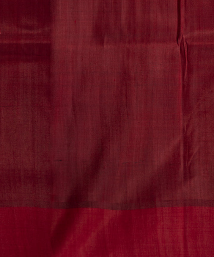 Cyan blue claret silk handloom khandua saree