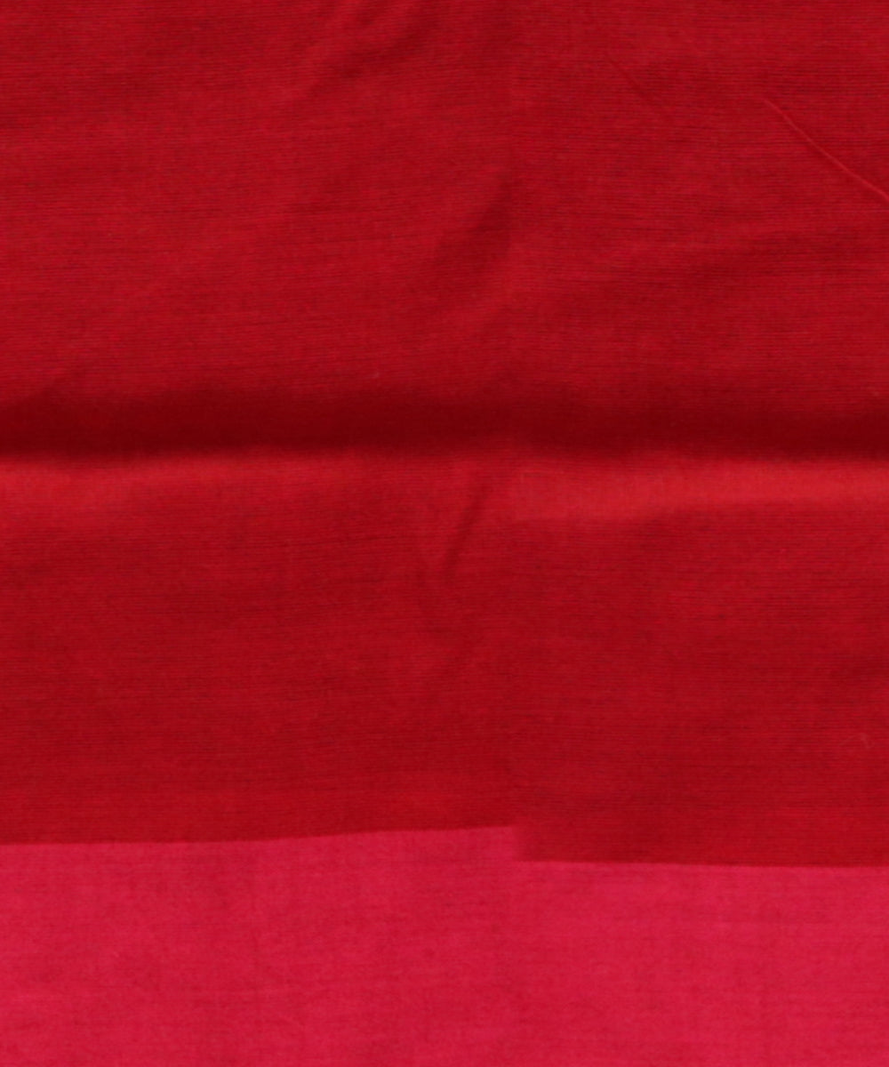 Red pink cotton handloom sonepur saree