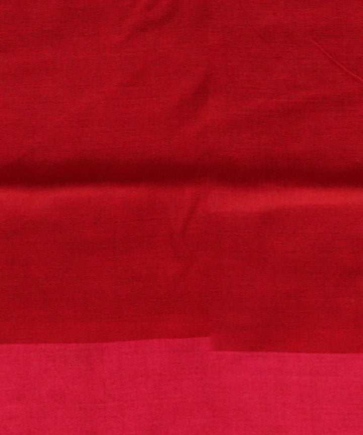 Red pink cotton handloom sonepur saree
