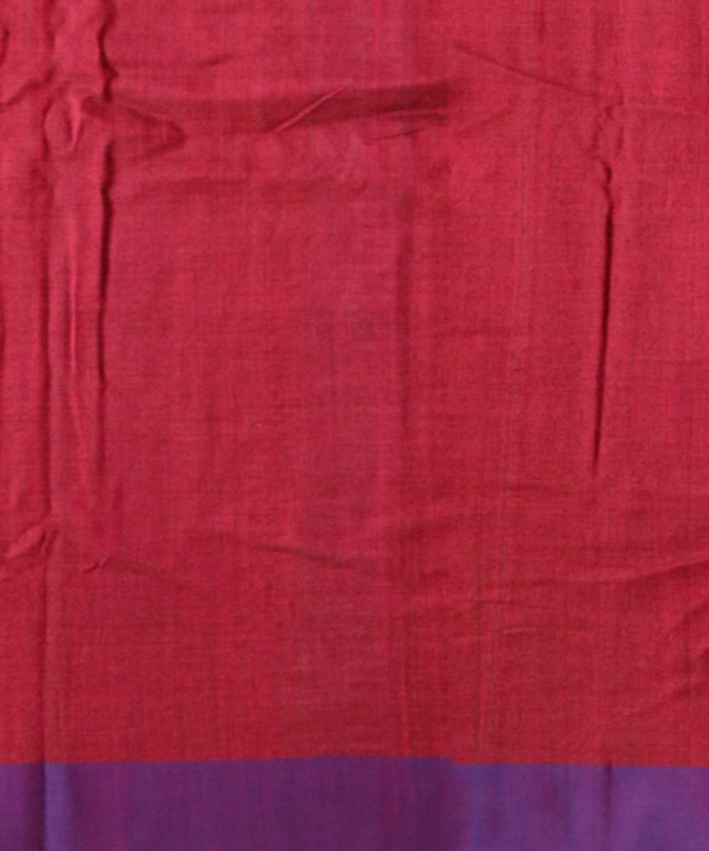 Brown ink blue cotton handloom sonepur saree